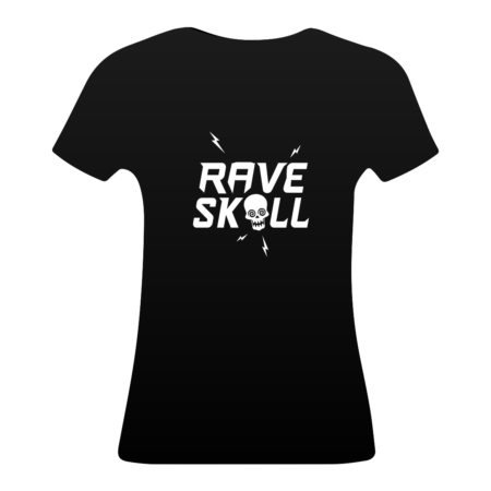 Rave Skull Text logo